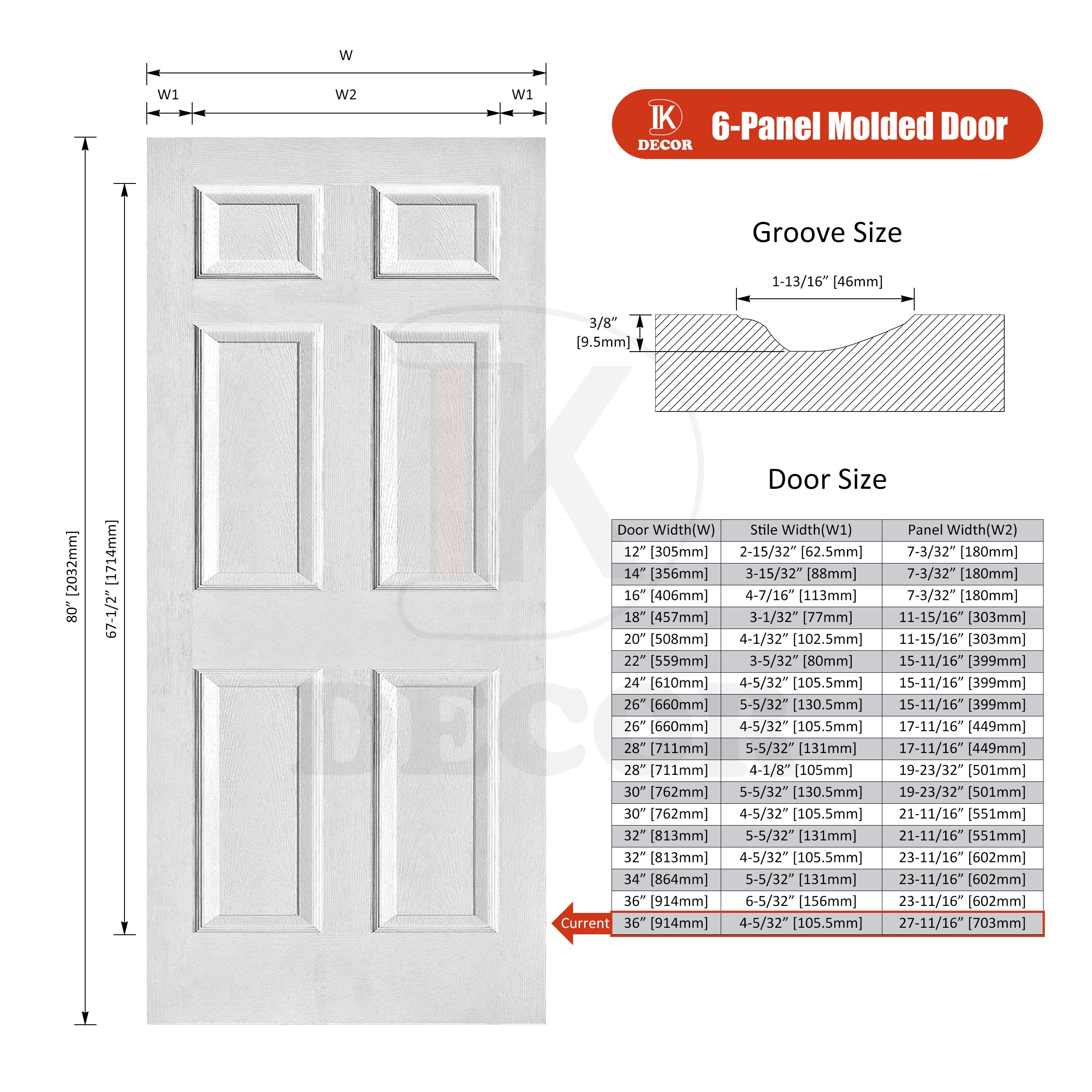 interior 6 panel swing hollow core honeycomb swing wooden moulded door