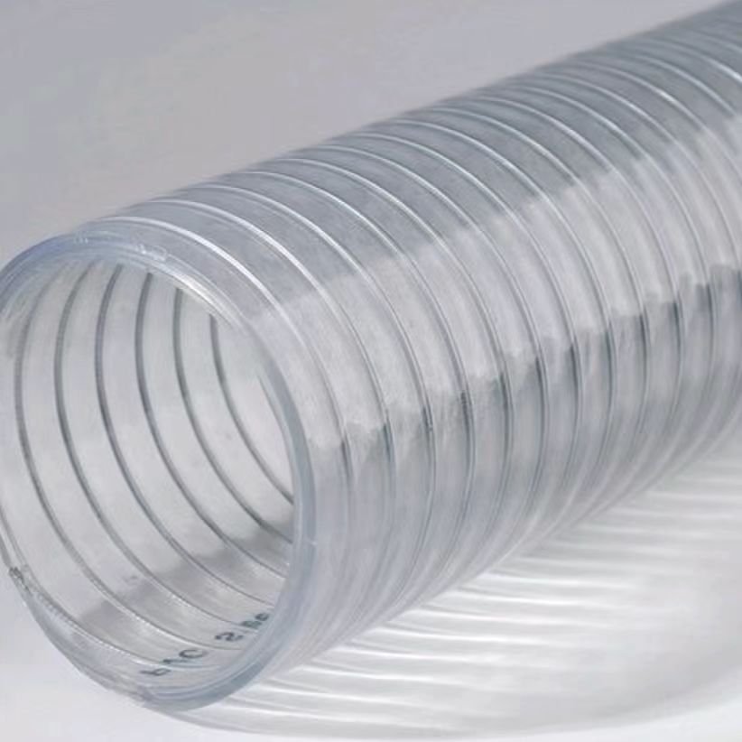 Lightweight Transparent Pressure Resistant PVC Hose with Built-in Wire Frame