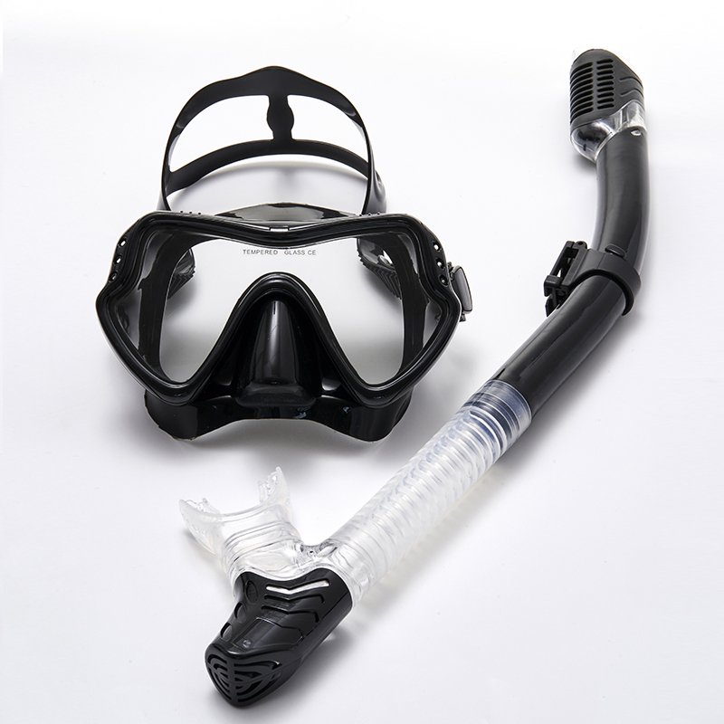 Diving goggles Snorkel set Snorkeling mask Full dry cross border silicone swimming anti-fog adult diving set