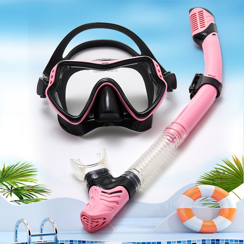 Diving goggles Snorkel set Snorkeling mask Full dry cross border silicone swimming anti-fog adult diving set