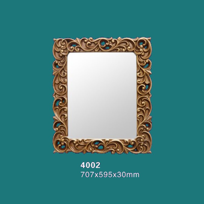 PU Mirror Frames Molding Plastic Picture Frame Moulding Modern Decoration Wood Framed Wall Mirror for wall decorative home