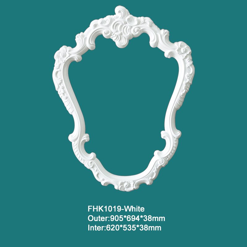 PU Mirror Frames Molding Plastic Picture Frame Moulding Modern Decoration Wood Framed Wall Mirror for wall decorative home
