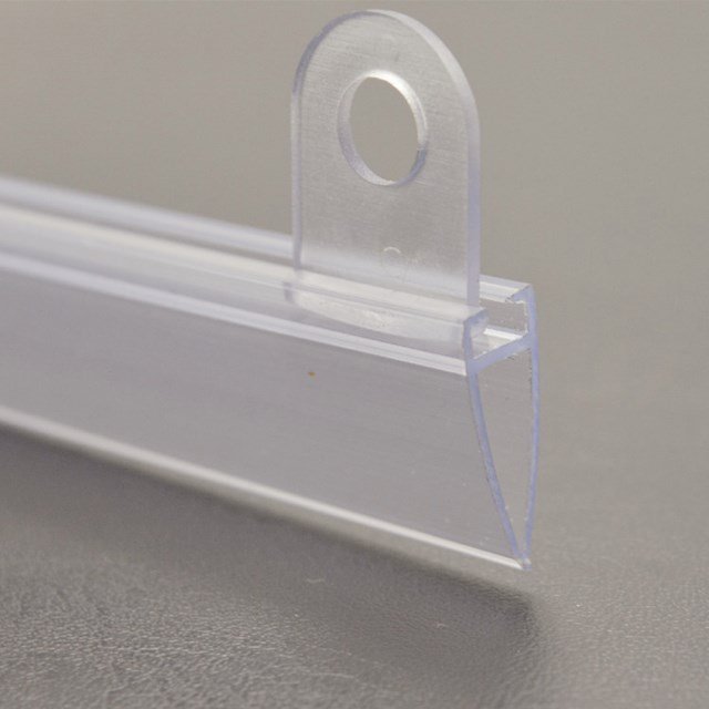 Supermarket transparent plastic extrusion plastic strip supermarket poster borderless frame supermarket label display frame