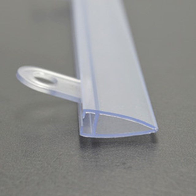 Supermarket transparent plastic extrusion plastic strip supermarket poster borderless frame supermarket label display frame