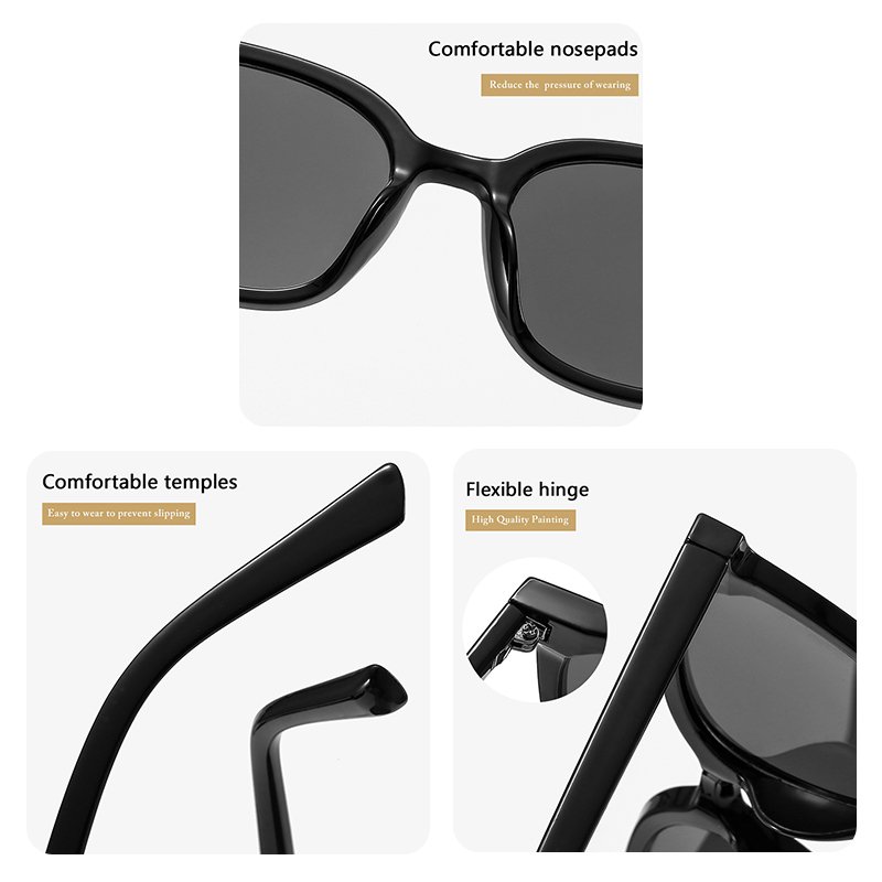 Wholesale Cheaper Price PC Frames Designer Custom Fashion Unisex Sun Glasses Classic Retro Square Plastic Sunglasses