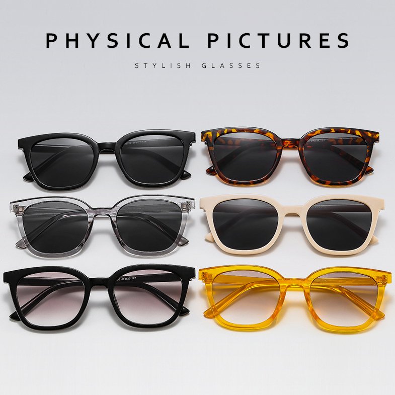 Wholesale Cheaper Price PC Frames Designer Custom Fashion Unisex Sun Glasses Classic Retro Square Plastic Sunglasses