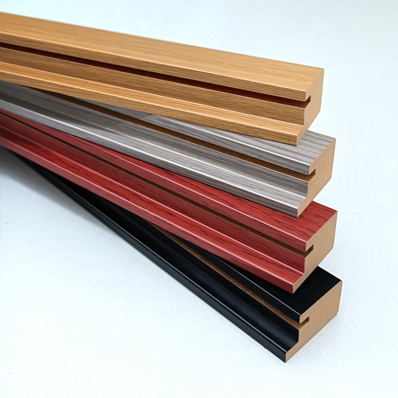 American Simple Style Natural wood color mdf backboard photo frame ps picture frame moulding