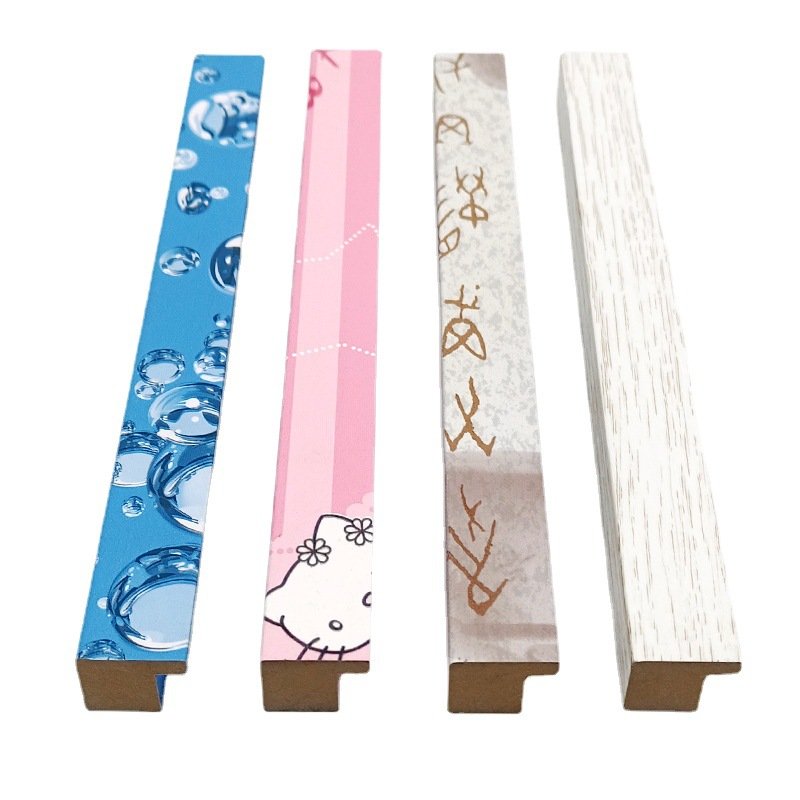 American Simple Style Natural wood color mdf backboard photo frame ps picture frame moulding