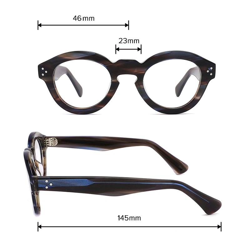 High Quality Eyeglasses Frames Wholesale Retro Classic Acetate Optical Myopia Frames Thick Frames