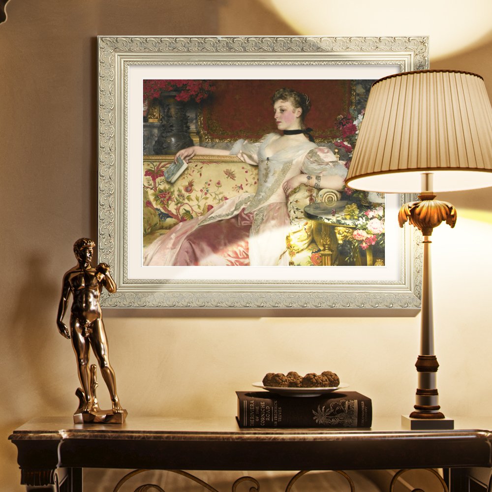 Custom Classical Solid Wooden Oil Painting Frames Antique Wood Photo Frame Mould