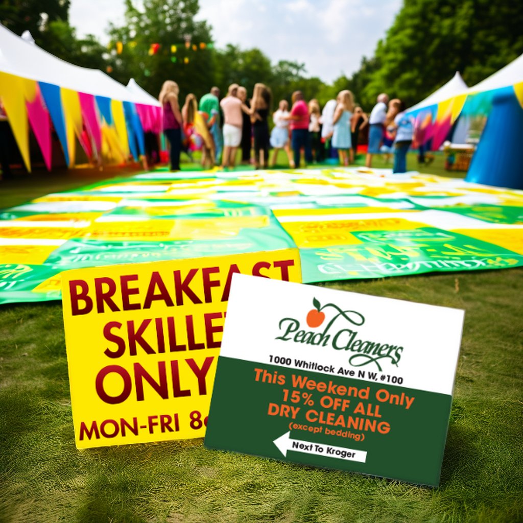 Customized Content Pp Plastic Hollow Sheets Yard Signs And Lawn Signs