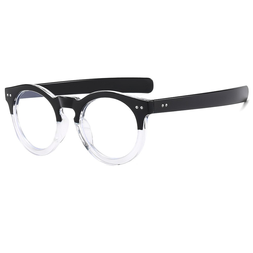 Trend oversized round sun glasses for men women ins shades sunglasses custom logo wholesale retro lunettes de luxe