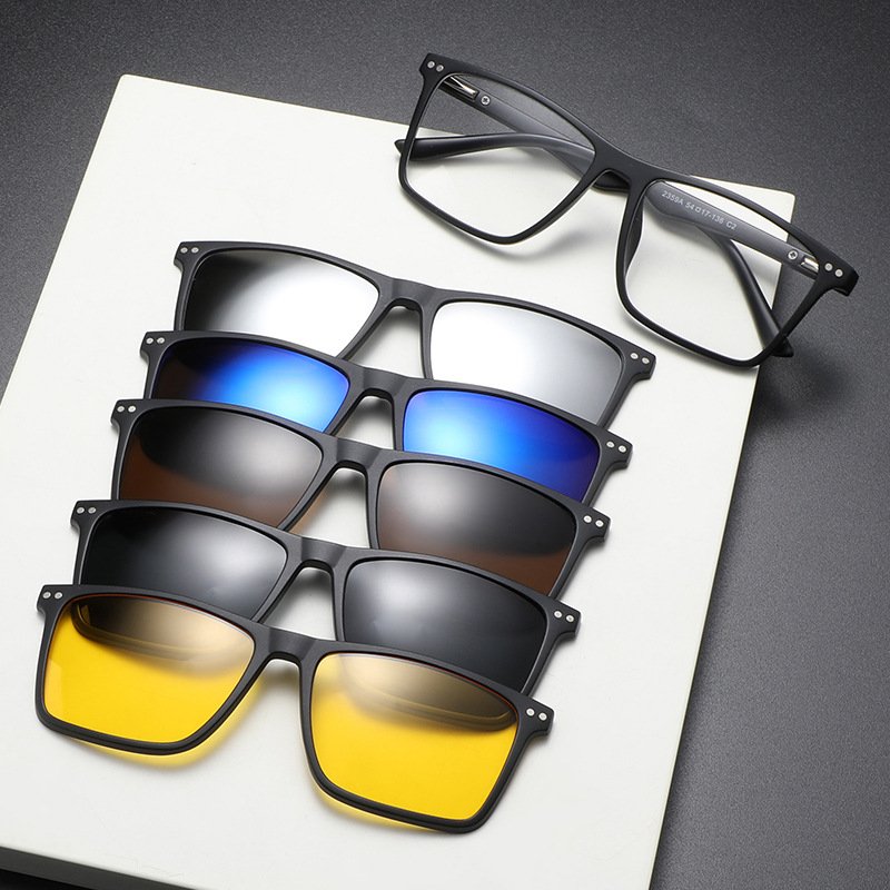 Eyewear 40932 Fashion 2024 Square TR Frame Polarized Sporty Sunglasses