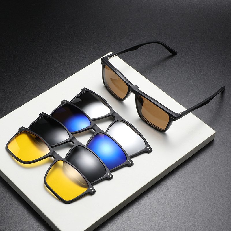 Eyewear 40932 Fashion 2024 Square TR Frame Polarized Sporty Sunglasses