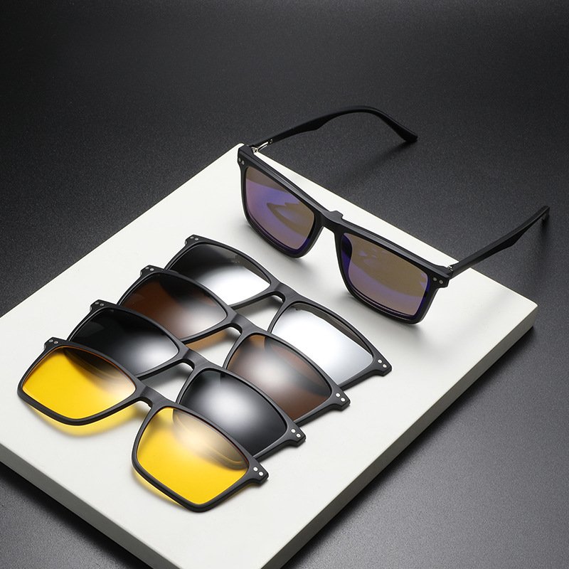 Eyewear 40932 Fashion 2024 Square TR Frame Polarized Sporty Sunglasses