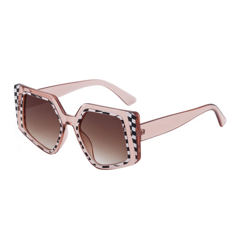 sunglasses 2024 new fashion big frame oversized shades retro vintage luxury brand custom logo polygon sunglasses for women men