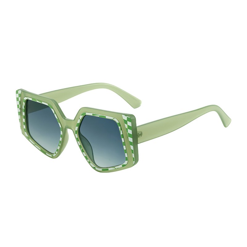 sunglasses 2024 new fashion big frame oversized shades retro vintage luxury brand custom logo polygon sunglasses for women men