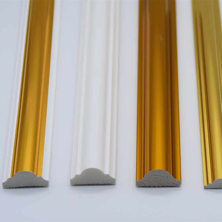 luxurious wall frame Decorative wall moulding 4cm Gold cornice