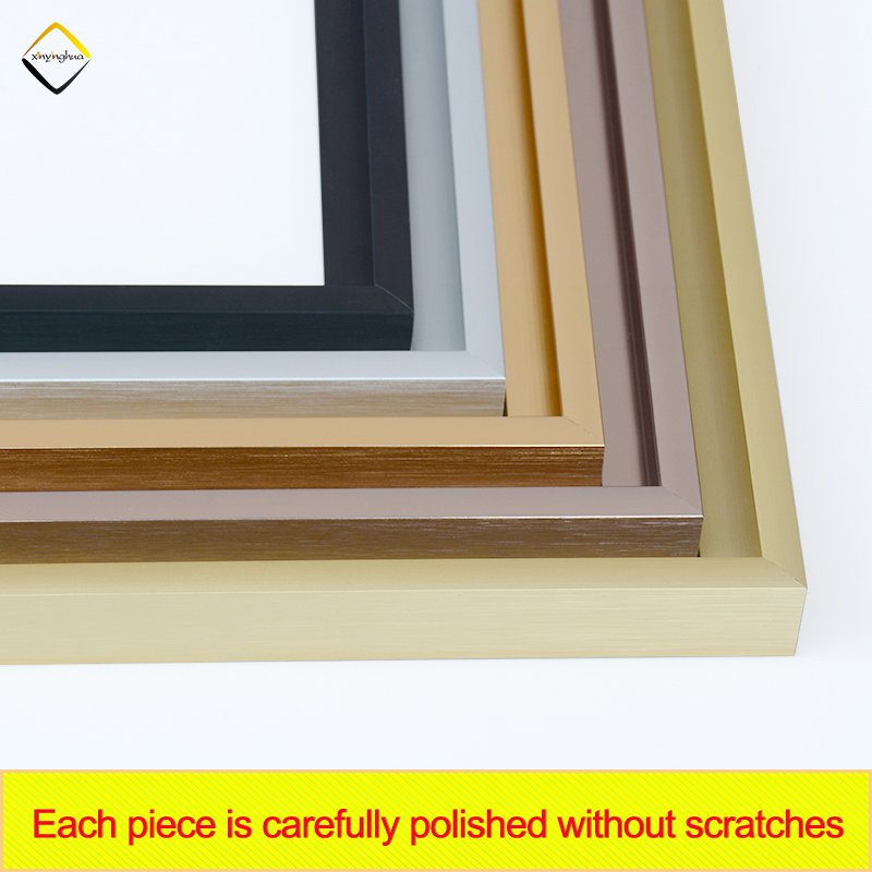 Custom Size House Decoration Wall Hanging Metal Frame Photo Aluminum Profile Picture Frame Moulding