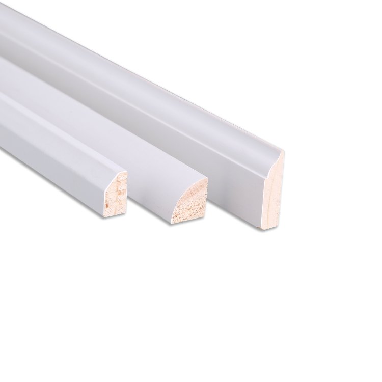 Free Sample Architrave Interior Decorative Radiata Pine Chinese Fir Cedar Rubber Wood Frame Moulding