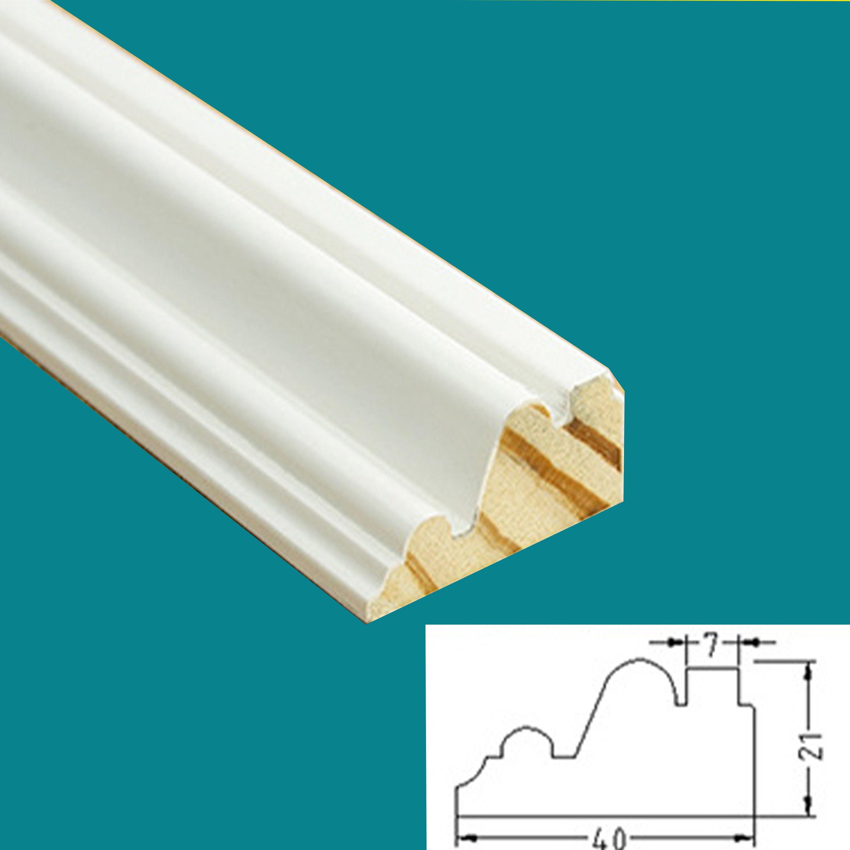 Wholesale White Primed Solid Wood Wooden Moulding Factory Support Custom