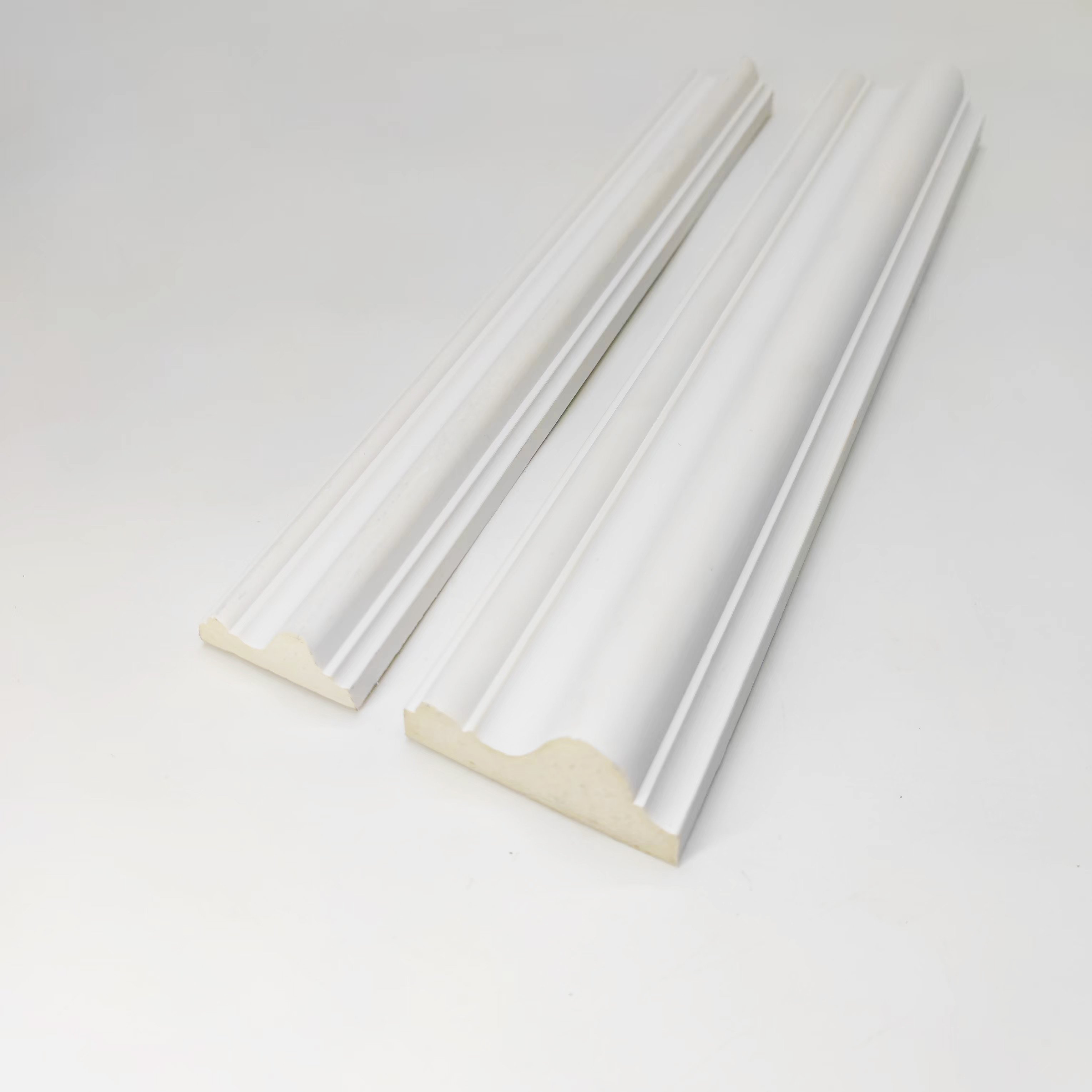 4*1.7cm Pu Ceiling Moulding White Skirting Board Moulding Gypsum Decoration Mold Plaster Cornice Moulds