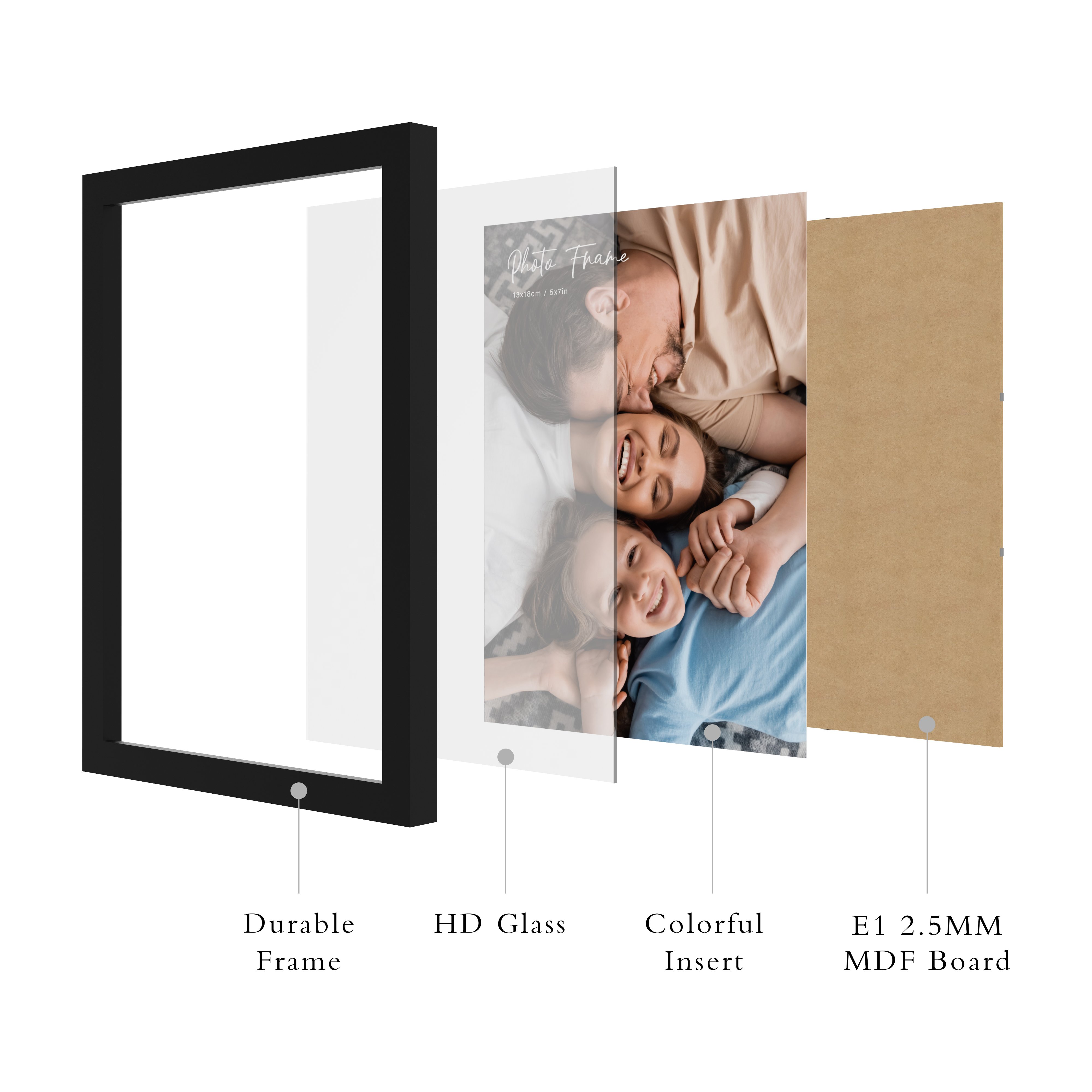 Hot Family Selling 5 Colors A3 A4 11x14 Solid Wood Sign Photo Frame For Picture Wall Frame Wooden Frame Cadre Photo Mural