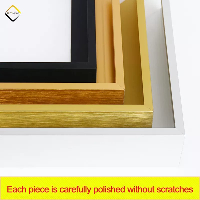 Factory Hot Selling Wholesale Customized Size House Decorative Metal Photo Frames 3.15m Long Aluminum Picture Frame Moulding