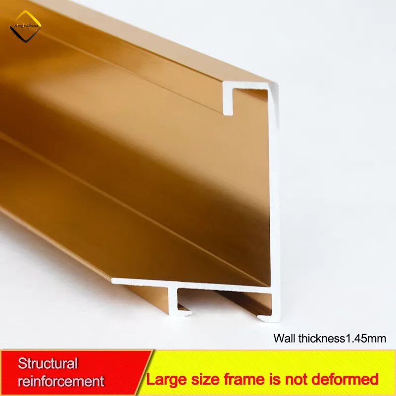 Factory Hot Selling Wholesale Customized Size House Decorative Metal Photo Frames 3.15m Long Aluminum Picture Frame Moulding