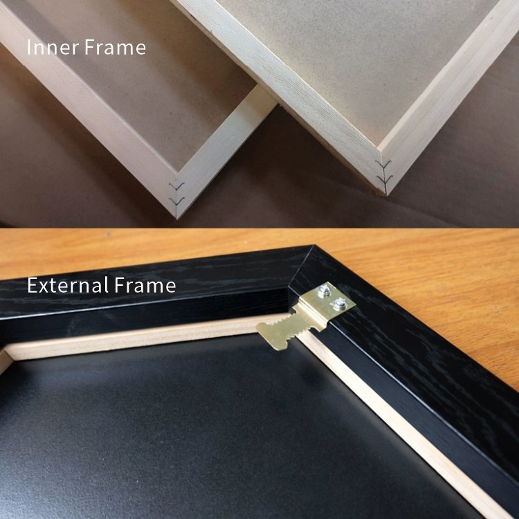 Picture Frames Art Wall Painting Oil Frame Wholesale Durable Plastic Various Sizes A0/A1/A2/A3/A4/A5/B1/B2 Canvas 2 Piece CN;GUA