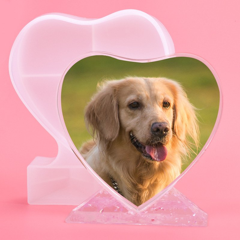 DIY Crystal Epoxy Resin Mold Mirror Jewelry Ornaments Love Rectangle Photo Frame Silicone Mold Jewelry Making Accessories