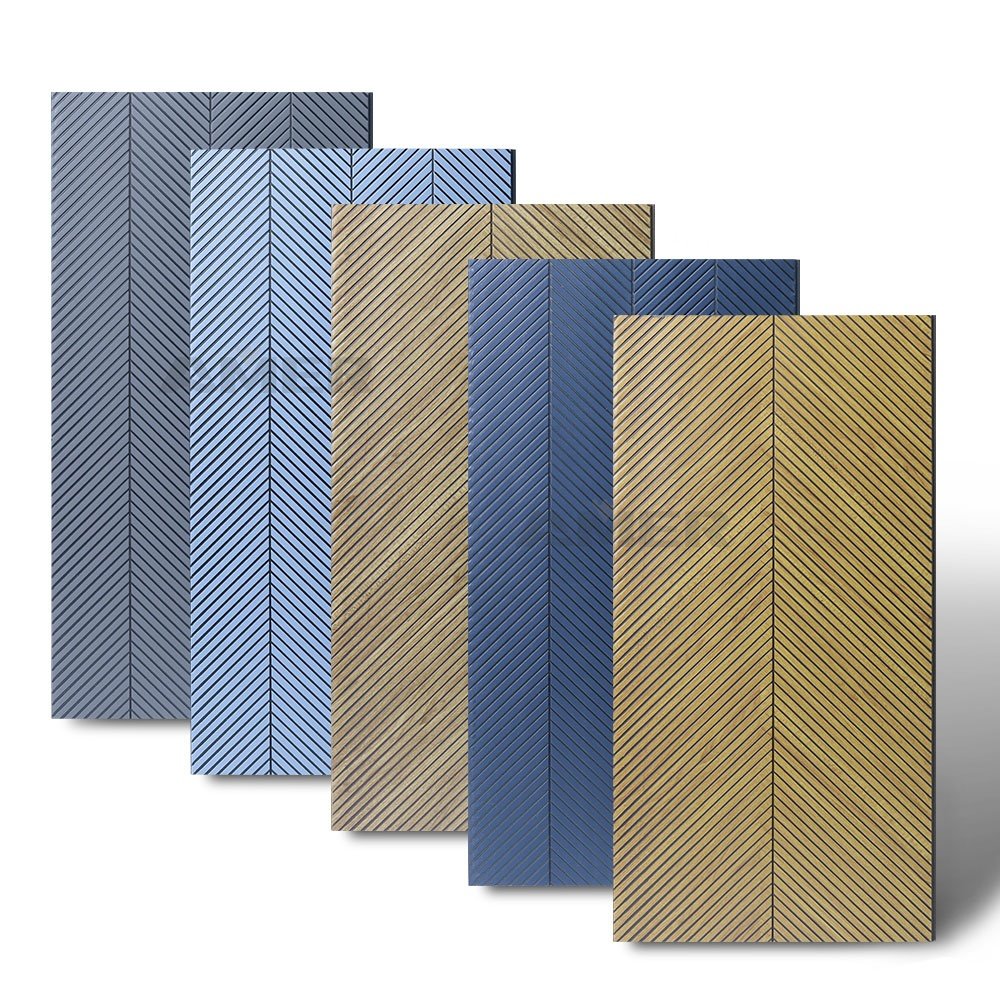 PS 3D wall panel waterproof PS frame moulding easy to install ps foam fluted wall panel for indoor decor