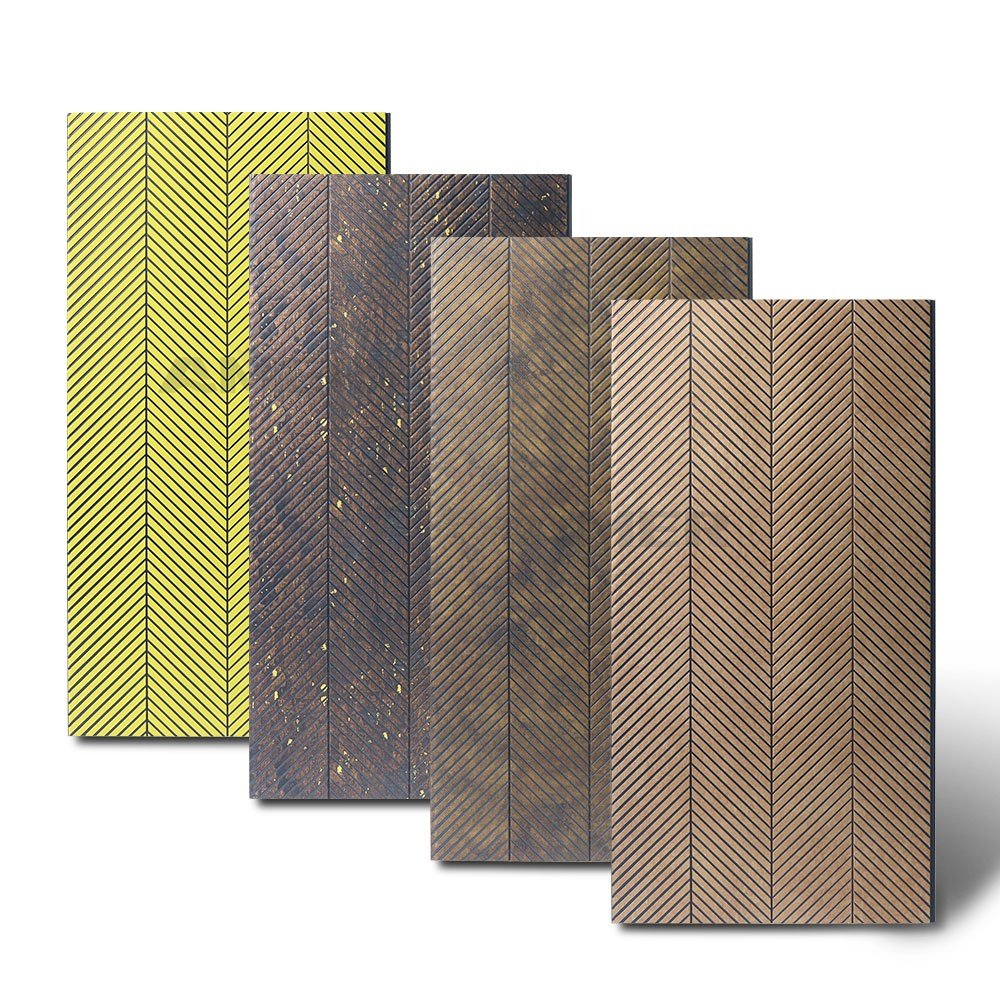 PS 3D wall panel waterproof PS frame moulding easy to install ps foam fluted wall panel for indoor decor
