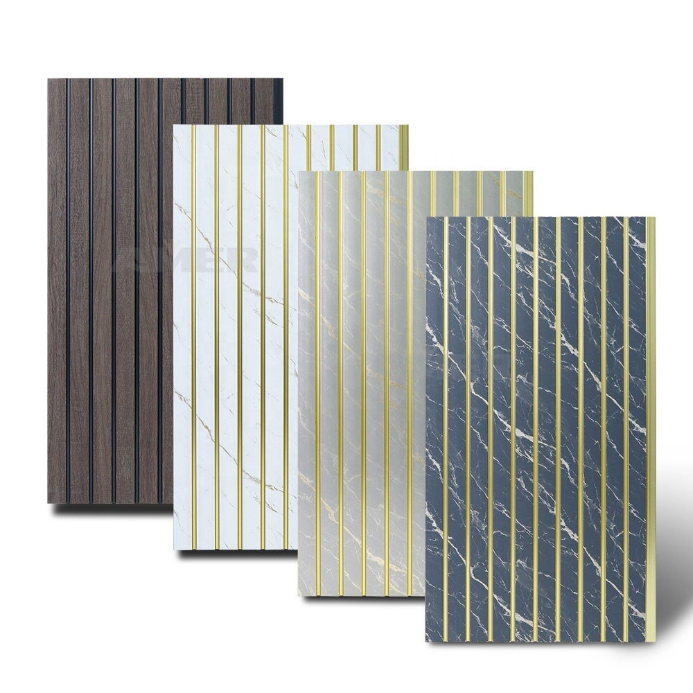 PS 3D wall panel waterproof PS frame moulding easy to install ps foam fluted wall panel for indoor decor