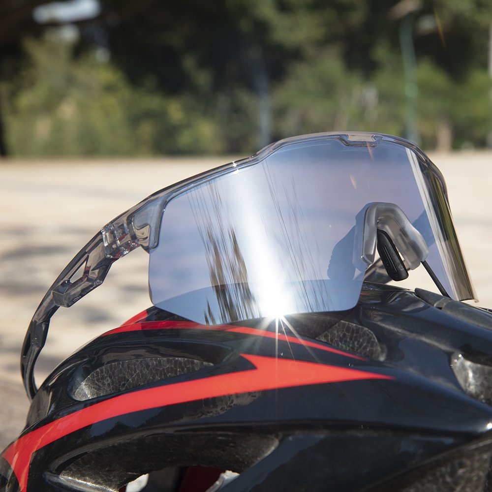 Oversized Windproof Cycling Sport Sunglasses Manufacturers Man Fashion Photochromic Running Bicycle Sports Glasses
