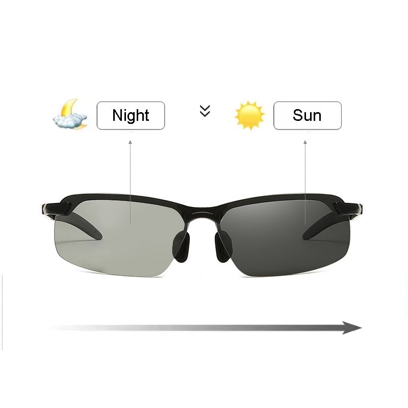 lunettes de soleil Day and night polarized photochromic night vision glasses driving sunglasses for men