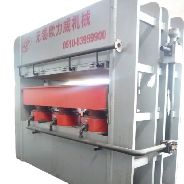 Efficient wooden door frame making machine skirting line door frame press machines melamine press machine supplier