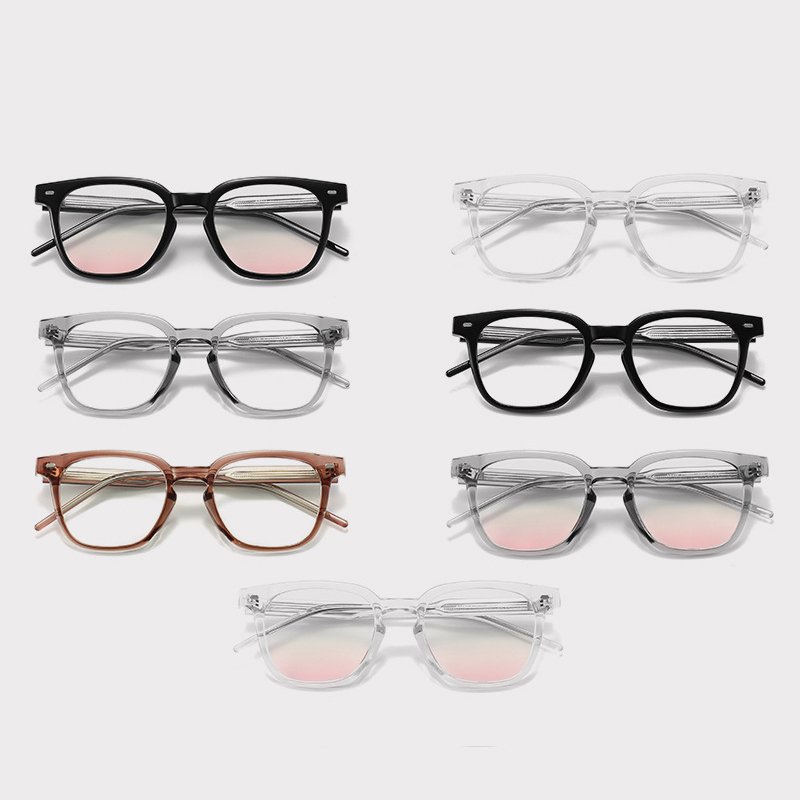 XUEDIAO Retro Square Optical Glasses Frame For Unisex Prescription TR90 Spectacles Transparent Eyeglasses Blue Block Lentes