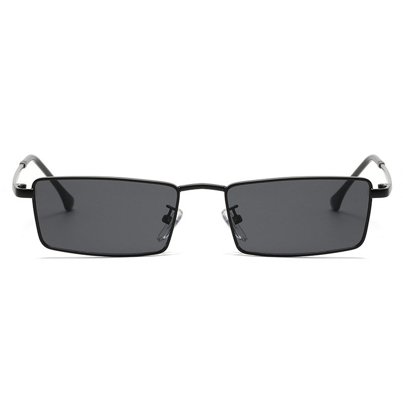 wholesale rectangle metal small frame fashion sun glasses outdoor driving uv400 women's sunglasses 2024