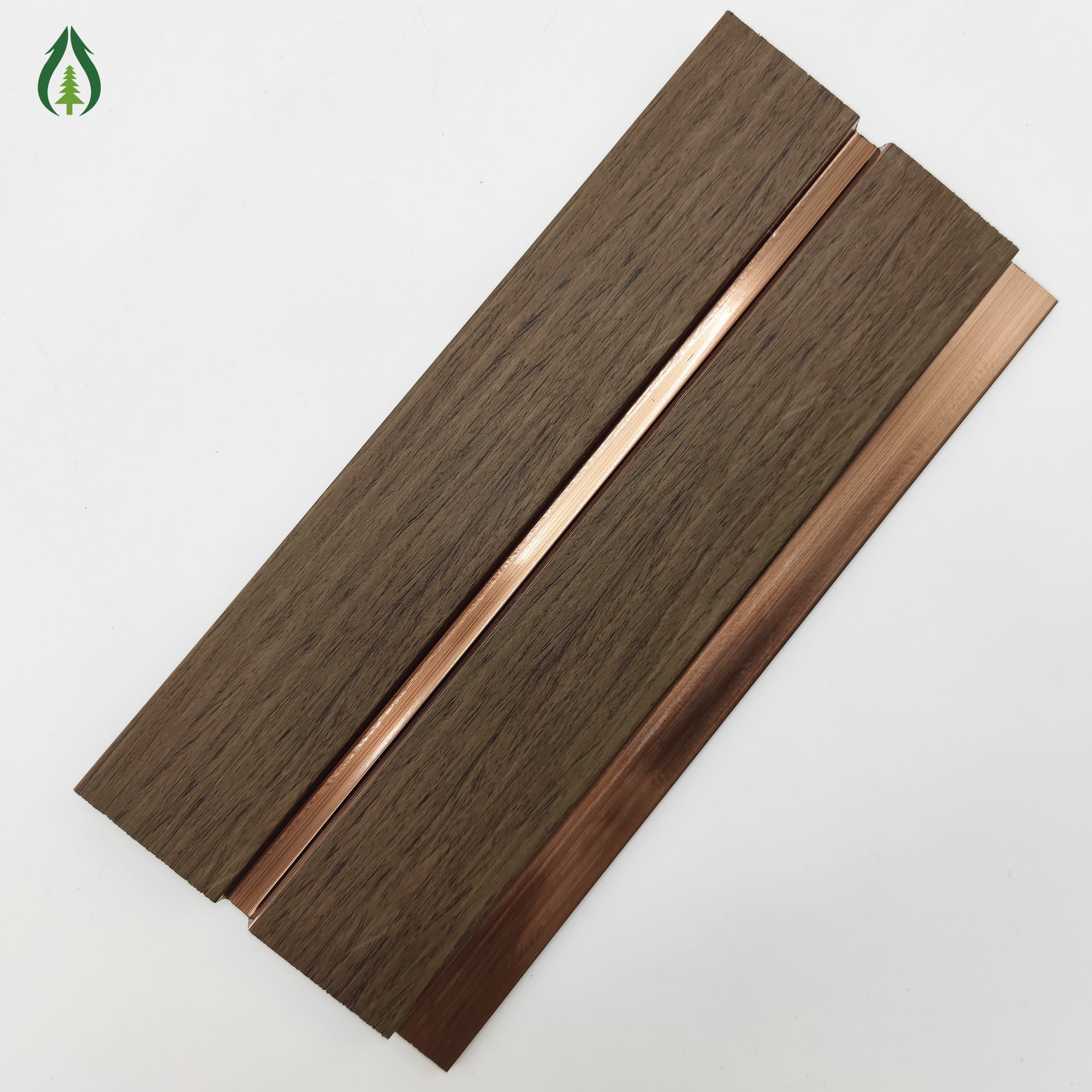 Matte Golden Brown Popular High Quality Wpc Ps Wall Panel Ceiling Panel For Wall Pvc Panels Interior 3d Tile Stickers Decoration