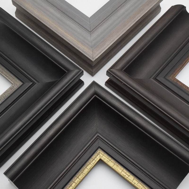 High quality wooden picture frame moulding ps frame mirror lines