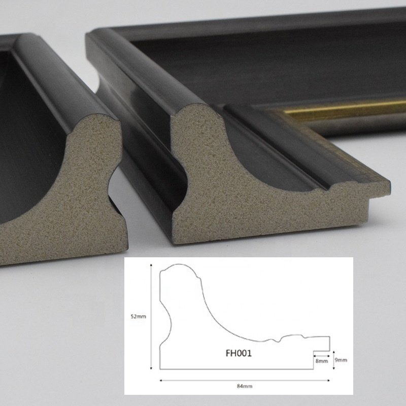 High quality wooden picture frame moulding ps frame mirror lines
