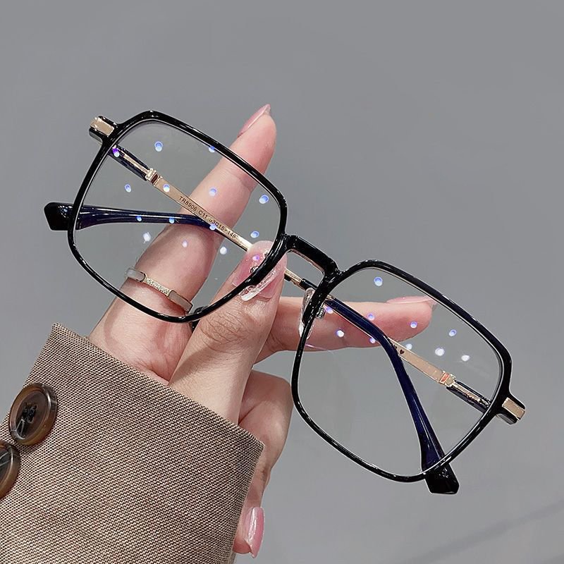 Wholesale Newest Unisex Round Large Fashion Frames Optical Frame Anti Blue Light Blocking Design Custom Logo PC Glasses
