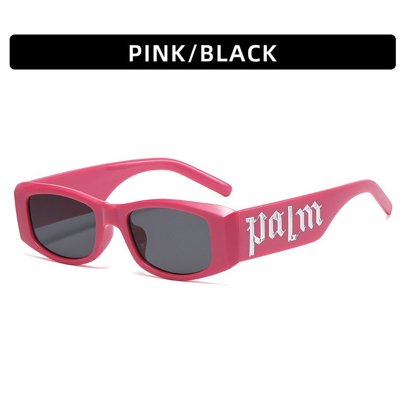 5326 Rectangle Metal logo Custom Black Sunglasses Luxury Fashion Small Square Frame Shades Glasses Women Men