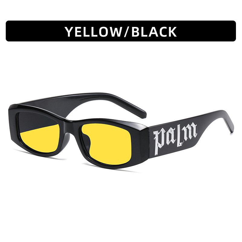 5326 Rectangle Metal logo Custom Black Sunglasses Luxury Fashion Small Square Frame Shades Glasses Women Men