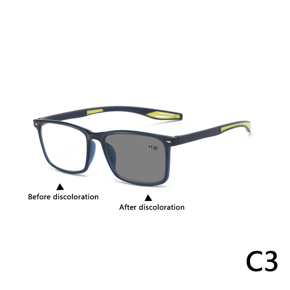 New multi-focal anti-blue light reading glasses Men's sports long and short distance reading glasses Elderly reading glasses