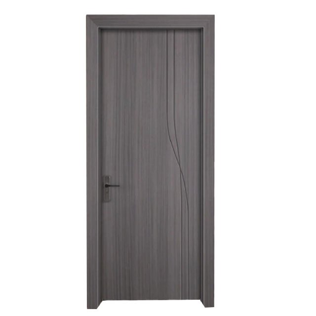 BBVD005 100% Waterproof Middle East Popular Design 45mm Thickness Wooden Composite WPC Door With Frame