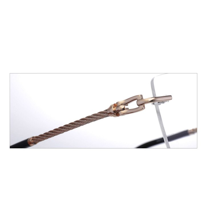 2024 Latest High Quality No Prescription Metal Rimless Optical Frame Anti Blue Light Optical Frameless Eyewear Glasses