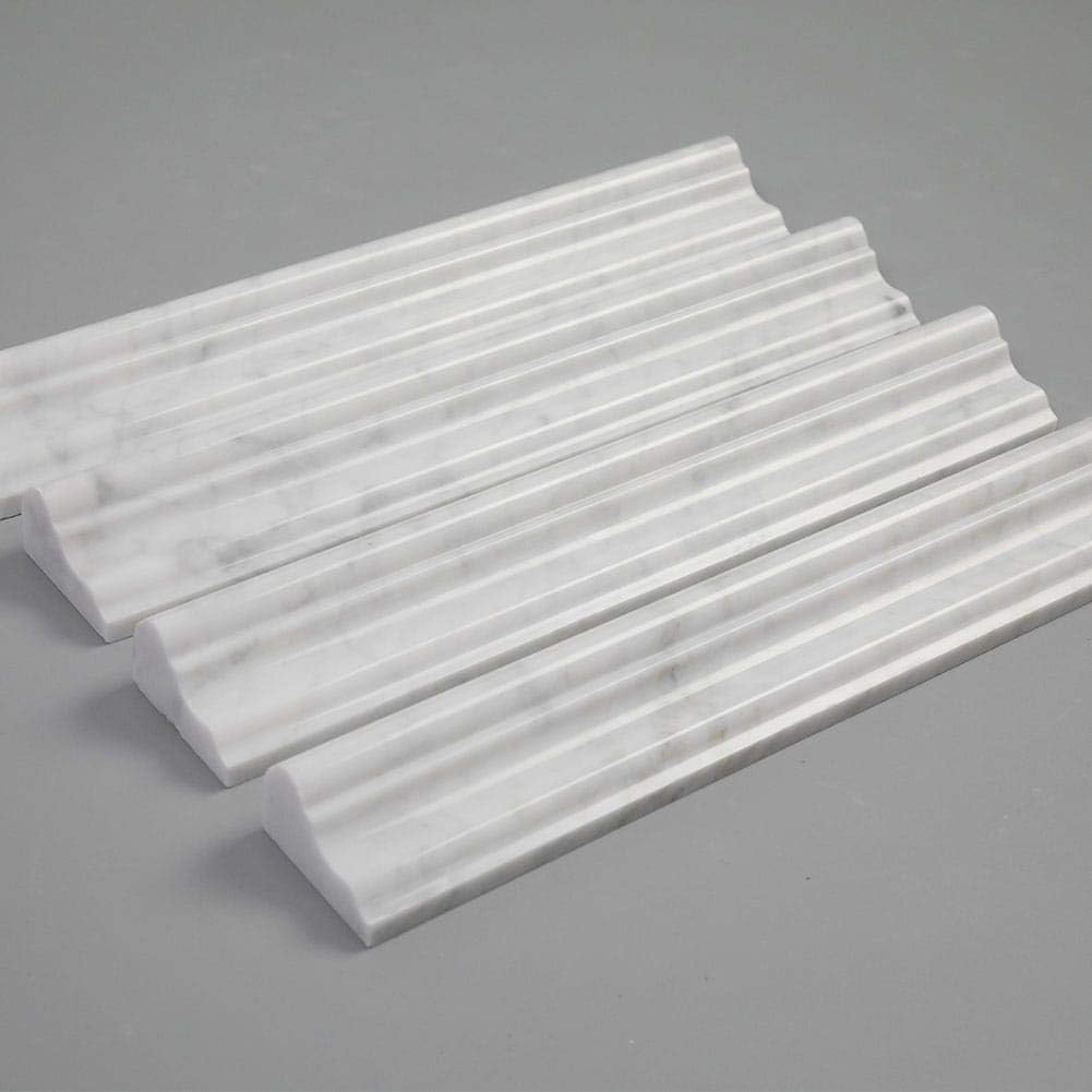 Premium Natural Marble Baseboard Moulding Hotel Villa Project Door Window Frame Decoration Stone Trim Marble Skirting