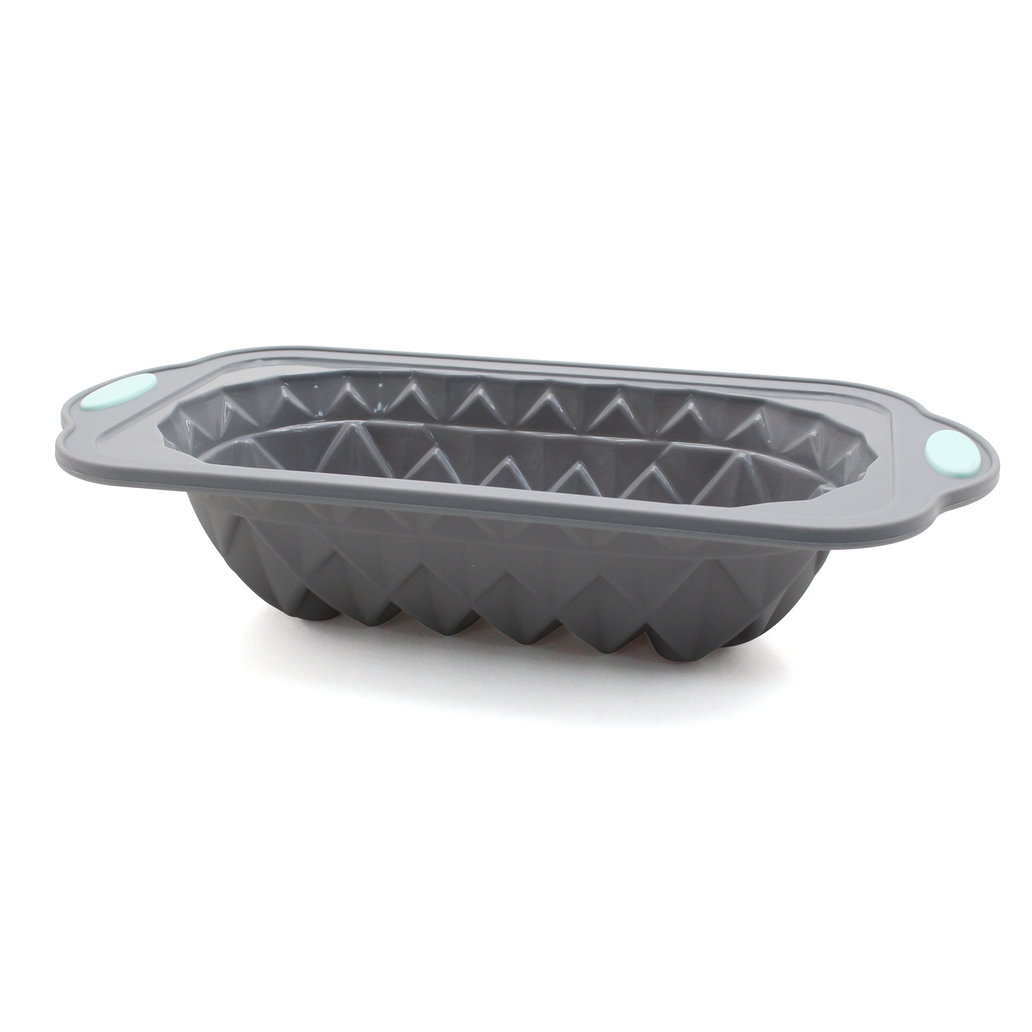 Small Two-Tone Nonstick Lotus Silicone Mould Easy to Use Hard Frame Baking Dish for Cake Dishwasher and Microwave Safe